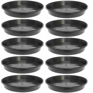 Podstawki P35 35cm czarne 10szt. - pod doniczki uprawowe i donice choinkowe