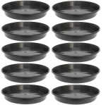 Podstawki P40 40cm czarne 10szt. - pod doniczki uprawowe i donice choinkowe