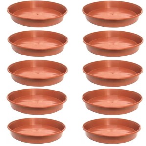 Podstawki plastikowe P40 40cm terakota x 10szt. - pod donice do choinek