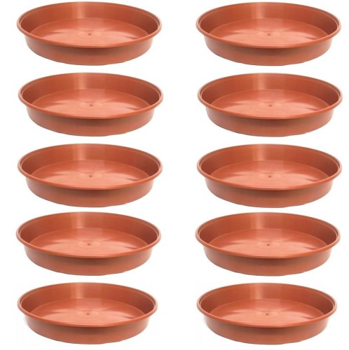 PODSTAWKI pod doniczki uprawowe 18cm BRĄZ 10szt.