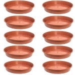 Podstawki plastikowe P25 25cm terakota x 10szt. - pod doniczki choinkowe