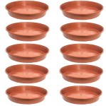 Podstawki plastikowe P35 35cm terakota x 10szt. - pod doniczki choinkowe