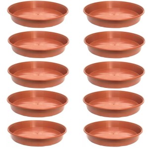 Podstawki plastikowe P35 35cm terakota x 10szt. - pod doniczki choinkowe