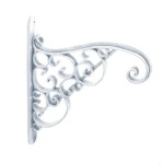 Wieszak ozdobny do doniczek wiszących Akant biały