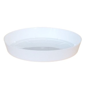 Podstawka pod doniczkę okrągła Lofly BIAŁA 15cm