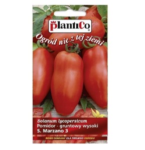 Pomidor S. MARZANO-3 - długi gruszkowy na przetwory - nasiona PlantiCo 0,2g
