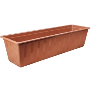 SKRZYNKA BALKONOWA AGRO 60cm TERAKOTA - podłużna doniczka na kwiaty