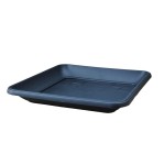 Podstawka pod doniczkę Terra 14cm KW ANTRACYTOWA - plastikowa, kwadratowa