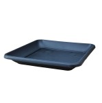 Podstawka pod doniczkę Terra 17cm KW ANTRACYTOWA - plastikowa, kwadratowa