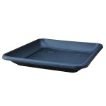 Podstawka pod doniczkę Terra 27cm KW ANTRACYTOWA - plastikowa, kwadratowa