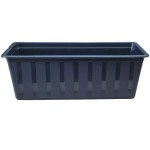 SKRZYNKA BALKONOWA AGRO 40cm ANTRACYTOWA - podłużna doniczka na kwiaty