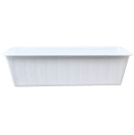 SKRZYNKA BALKONOWA AGRO 50cm BIAŁA - podłużna doniczka na kwiaty