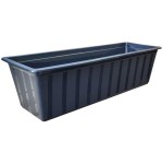 SKRZYNKA BALKONOWA AGRO 50cm ANTRACYTOWA - podłużna doniczka na kwiaty