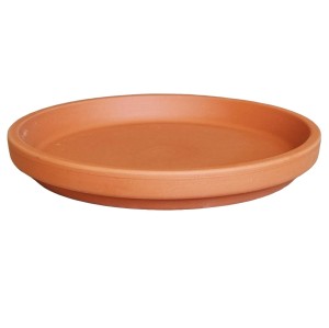 Podstawka gliniana pod doniczkę TERAKOTA 22cm - spodek ceramiczny ceglany