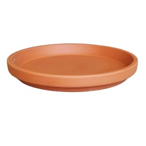 Podstawka gliniana pod doniczkę TERAKOTA 18cm - spodek ceramiczny ceglany