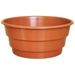 Misa 23cm 3L brąz terakota - doniczka na chryzantemy i rośliny cebulowe