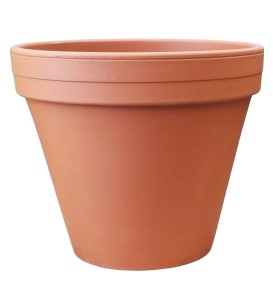 Doniczka gliniana TERAKOTA 26cm - naturalna donica ceramiczna ceglana