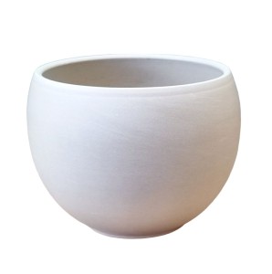 Doniczka gliniana KULA LUNA GRANIT 14cm - naturalna osłonka z terakoty