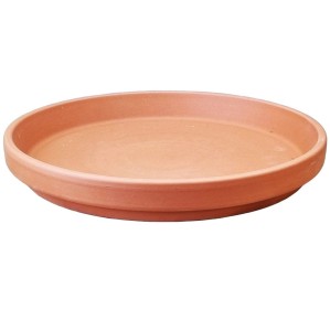 Podstawka gliniana ceglana TERAKOTA 28cm - spodek pod doniczkę do choinki