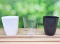 Doniczka osłonka storczyka TRANSPARENTNA DUŻA 16cm