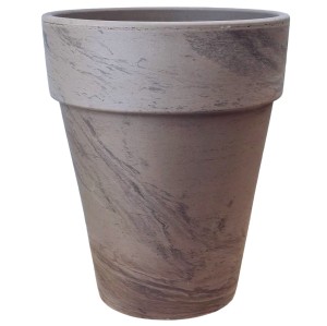 Doniczka gliniana BAZALT XL 26cm - naturalna donica ceramiczna z terakoty
