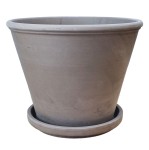 Doniczka gliniana mrozoodporna na małą choinkę Ora Bazalt 27cm z podstawką