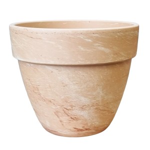 Doniczka gliniana LEVANTE HM PIASEK 21cm - donica ceramiczna z terakoty