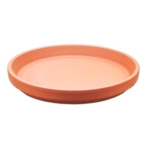 Podstawka gliniana pod doniczkę TERAKOTA 8cm - spodek ceramiczny ceglany