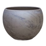 Doniczka gliniana KULA LUNA BAZALT 26cm - donica ceramiczna z terakoty