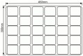WIELODONICZKA 61/30 paleta rozsadowa 30 doniczek