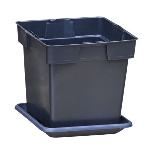 Doniczka S2A 2L 14cm KW z podstawką - na trawy ozdobne krzewy byliny iglaki