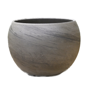 Doniczka gliniana KULA LUNA BAZALT 23cm - donica ceramiczna z terakoty
