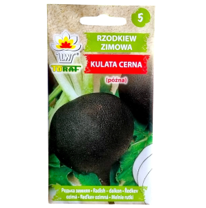 Rzodkiew zimowa KULATA CERNA Czarna kula - nasiona Toraf 5g