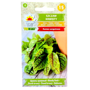 SZCZAW KRWISTY - Rumex sanguineus - nasiona Toraf 0,2g