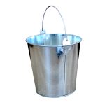 WIADERKO OCYNKOWANE GŁADKIE 13cm - wiadereczko metalowe - doniczka, osłonka