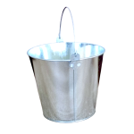 WIADERKO OCYNKOWANE GŁADKIE 16cm - wiadereczko metalowe - doniczka, osłonka