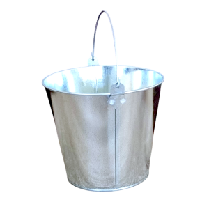 WIADERKO OCYNKOWANE GŁADKIE 16cm - wiadereczko metalowe - doniczka, osłonka