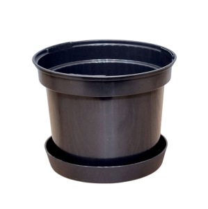 Doniczka RS0.7A 0,7L 12cm okrągła z podstawką - do domowej uprawy sadzonek