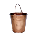 WIADERKO METALOWE 11cm KOLOR MIEDZIANY - wiadereczko - doniczka, osłonka