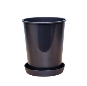 Doniczka RR1 wysoka z podstawką 1L 11cm OK na sadzonki palm róż powojników