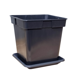 Doniczka S4A 4L 18cm KW z podstawką, na sadzonki krzewów traw bylin drzewek