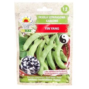 Fasola YIN YANG - szparagowa zielona bezwłóknista - nasiona Toraf 10g