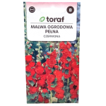 Malwa ogrodowa czerwona pełna - Alcea rosea, topolówka - nasiona Toraf 0,5g