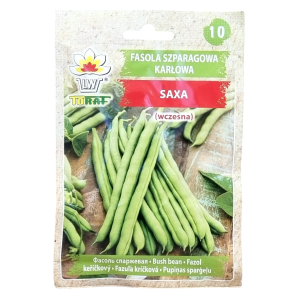 Fasola szparagowa ZIELONA SAXA - fasolka karłowa - nasiona Toraf 30g