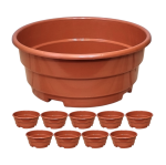 Misy 27cm 4,7L brąz terakota 10szt. - doniczki na chryzantemy i stroiki