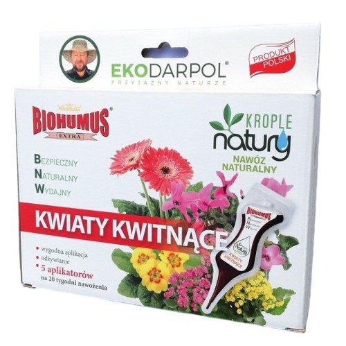 BIOHUMUS KWIATY KWITNĄCE nawóz APLIKATOR 5szt.