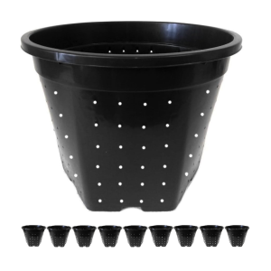 Doniczki z dziurkami 7,5L 25cm x 10szt. do uprawy choinek drzewek w gruncie