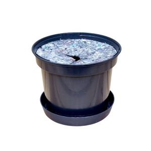 Doniczka produkcyjna uprawowa 0,7L 12cm OK z podstawką i osłoną ściółkującą