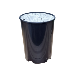 Doniczka produkcyjna wysoka do róż 2L 14cm OK z osłoną filcową ściółkującą