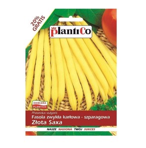 Fasola szparagowa żółta Złota Saxa - fasolka karłowa - nasiona PlantiCo 48g
